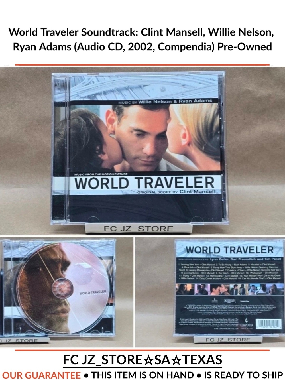 World Traveler Soundtrack: Clint Mansell, Willie Nelson, Ryan Adams (Audio CD...